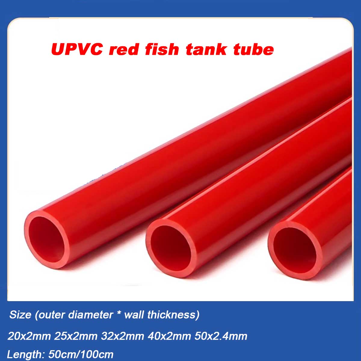 Aquarium Fish Long - 20~50mm UPVC Tube Aquarium Fish Tank