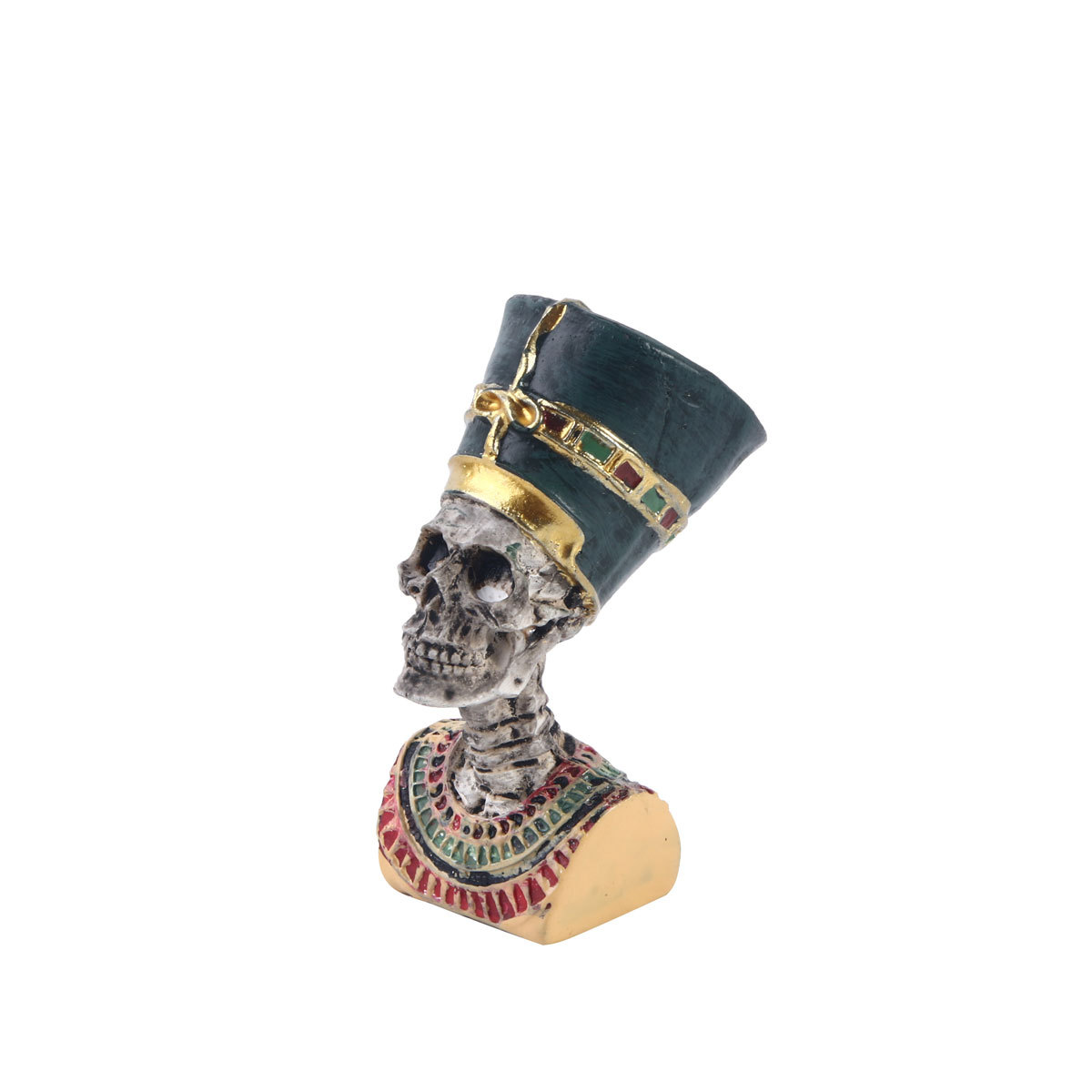 Aquarium Fish Jar - Cleopatra Skull Resin Figurine Mummy Sculpture