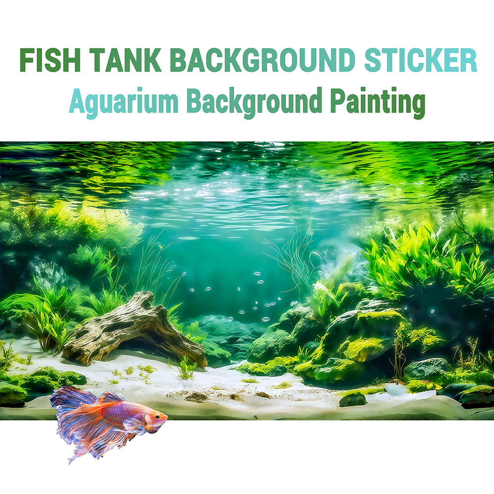 Aquarium Fish Background - River Branches at the Bottom, Fish