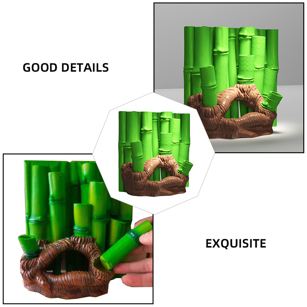 1Pcs Fish Tank 3D Bamboo Resin - Aquarium Fish Cave review and price