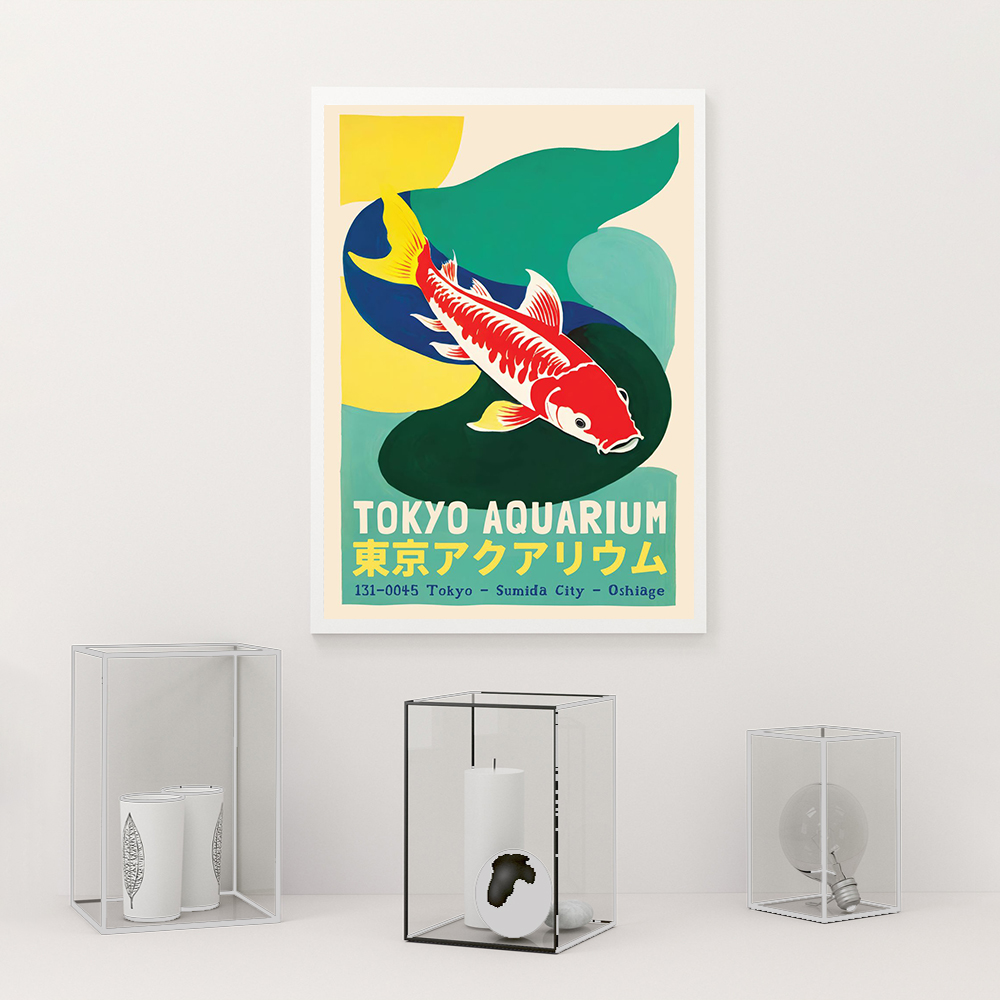 Modern Tokyo Aquarium Exhibiti - Aquarium Fish Poster review and price