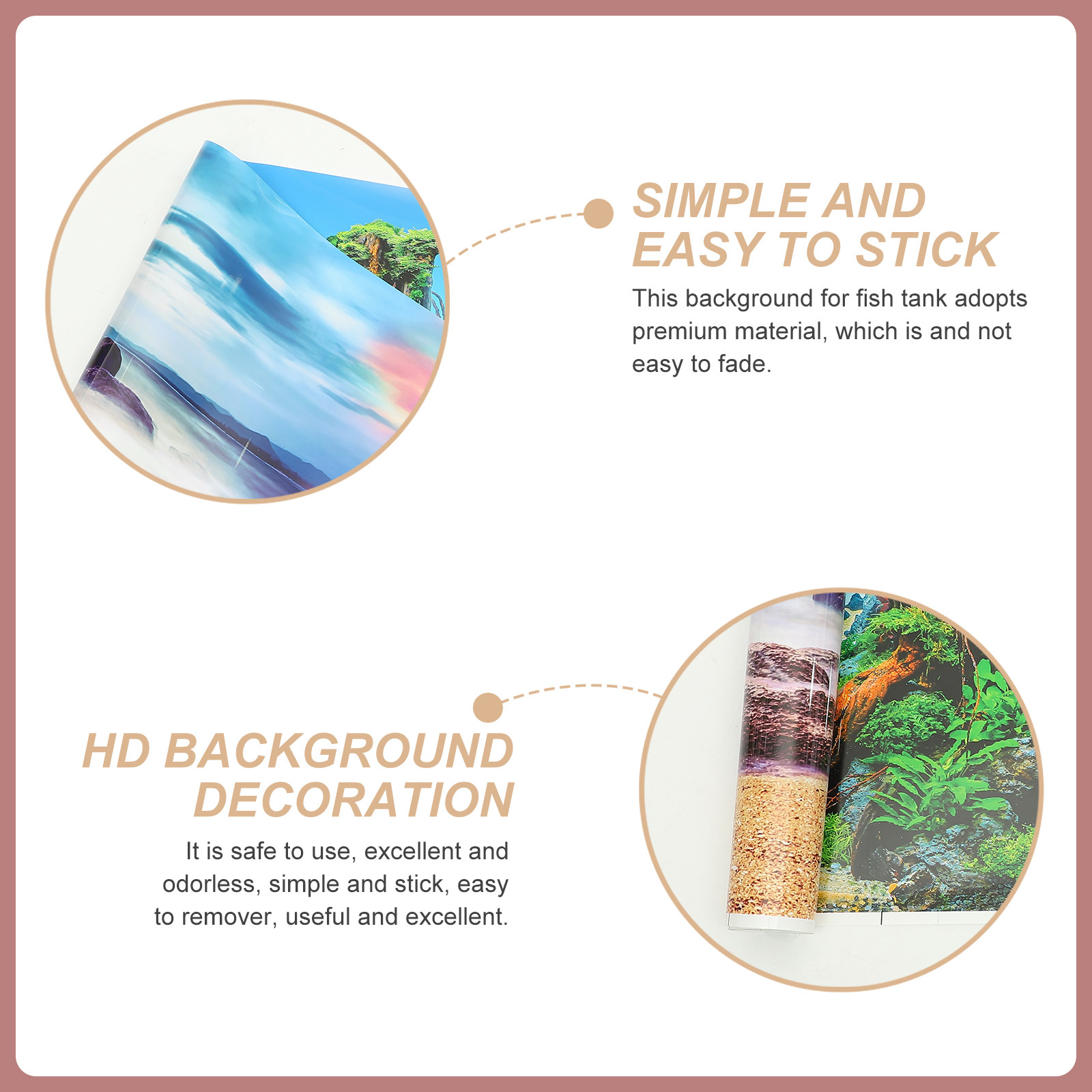 Fish Tank Paper 3D HD Decor Re - Aquarium Fish Poster review and price