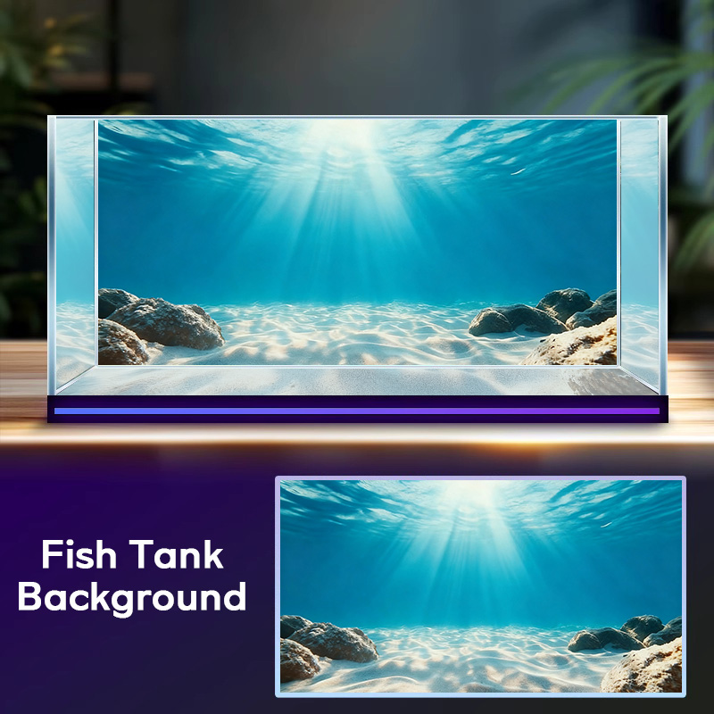Blue Sea Clear Sand, Fish Tank - Aquarium Fish Background review and price
