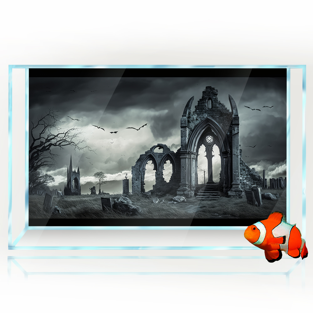 Aquarium Background Sticker De - Aquarium Fish Poster review and price