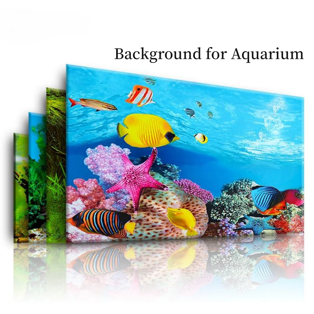 Background Aquarium 3D Sticker - Aquarium Fish Background review and price