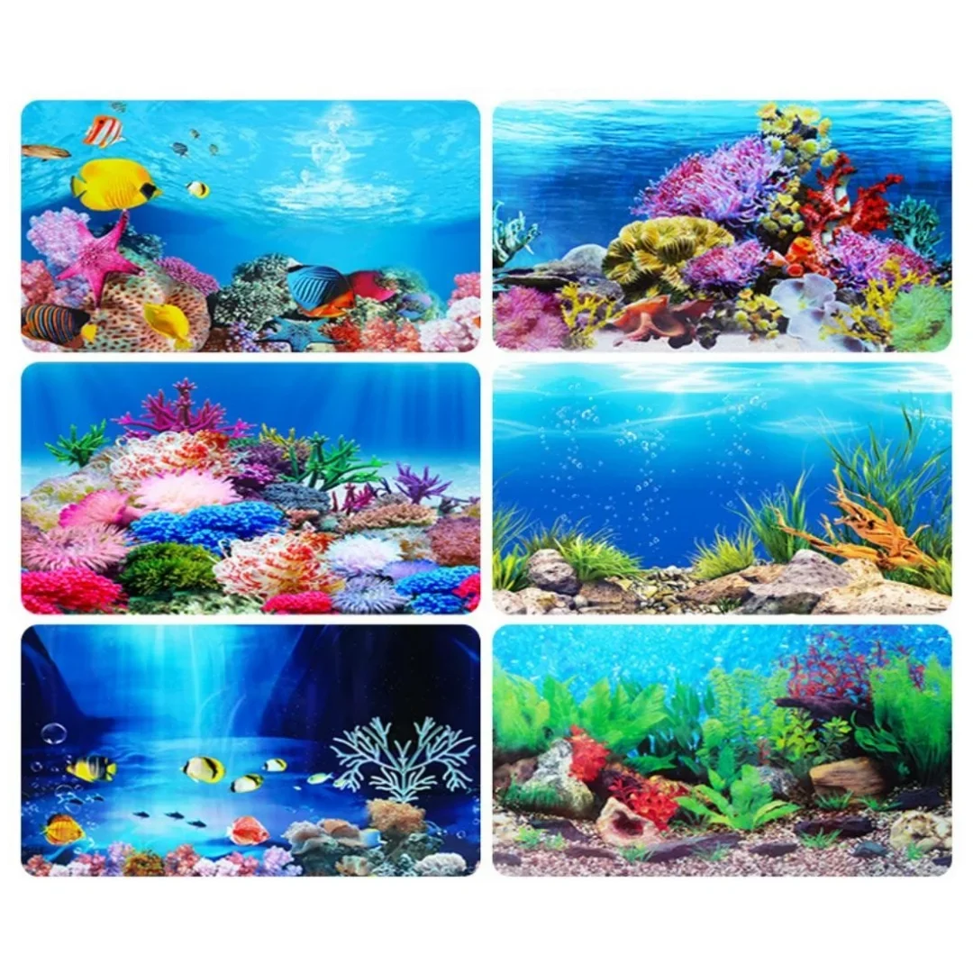 Background Aquarium 3D Sticker - Aquarium Fish Background review and price