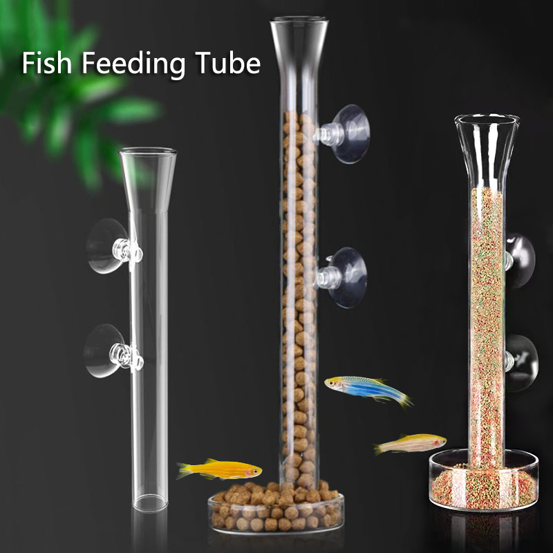 Glass Aquarium Feeder Tube Dis - Aquarium Fish Jar review and price
