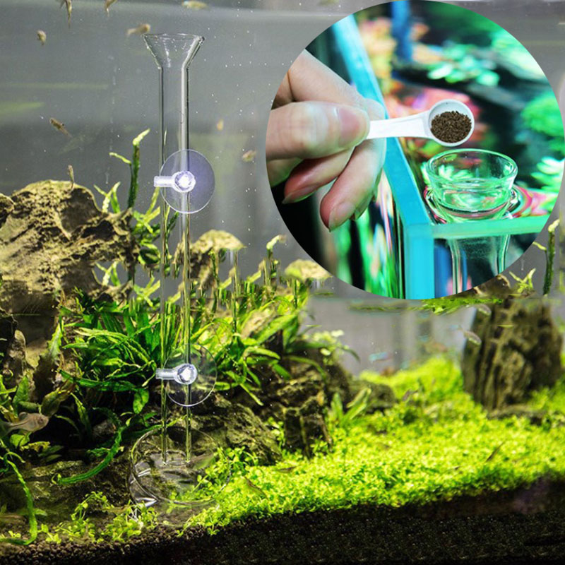 Glass Aquarium Feeder Tube Dis - Aquarium Fish Jar review and price