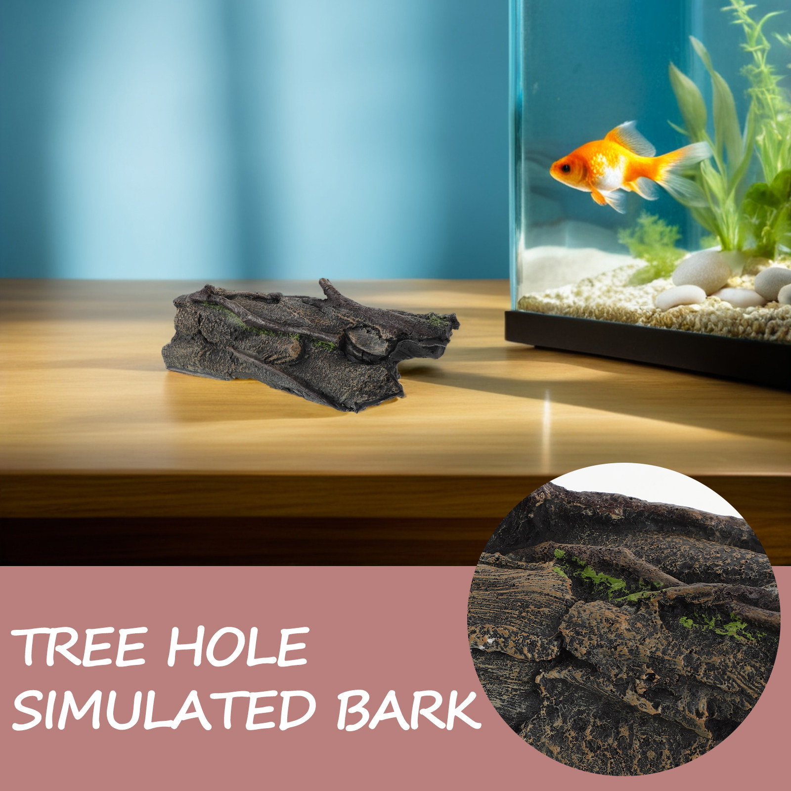 Resin Hollow Tree Trunk Aquari - Aquarium Fish Cave review and price