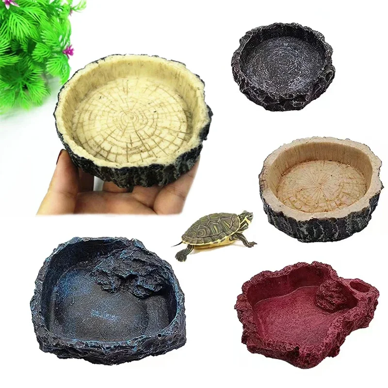 Pet Reptile Feeder Bowl Resin  - Aquarium Fish Jar review and price