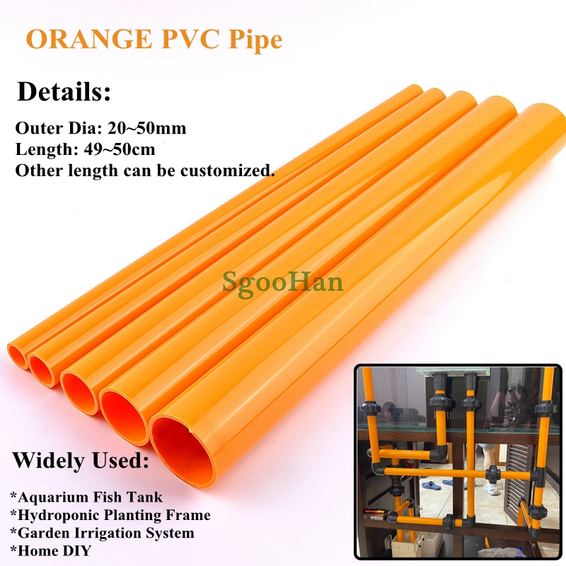 2pcs Orange OD 20~50mm PVC Pip - Aquarium Fish Long review and price